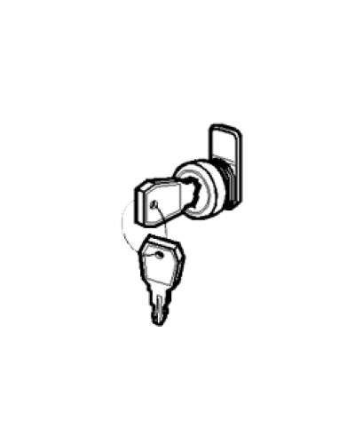 Замок и ключ для щитов встраиваемых и распределительных Legrand 001491 в Домодедово Расходные материалы для шкафов и стоек Pintop.ru