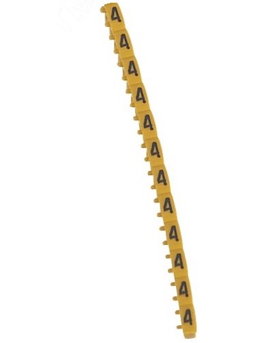 Маркер 4 0,15/0,5 ЖЛТ CAB3 Legrand 038104 в Домодедово Аксессуары для кабель-канала Pintop.ru