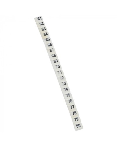 Маркер CAB3 цифры 61-80 Legrand 038163 в Домодедово Аксессуары для кабель-канала Pintop.ru