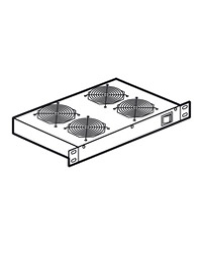 Полка с 4 вентиляторами высотой 1U Legrand 046490 в Домодедово Полки для шкафов и стоек Pintop.ru