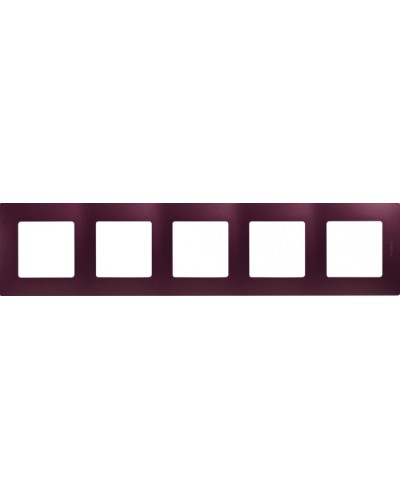 Рамка 5 постов Etika сливовый Legrand 672565 в Домодедово Аксессуары для кабель-канала Pintop.ru