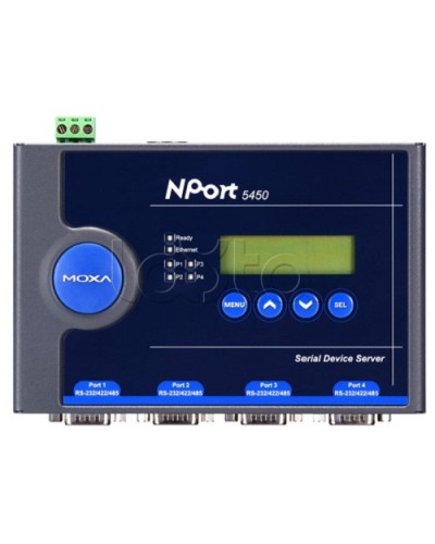Сервер 4-портовый RS-232/422/485 в Ethernet Moxa NPort 5450-T в Домодедово Дополнительное оборудование для ОПС Pintop.ru