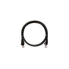 Шнур коммутационный 2хRJ45/8P8C, U/UTP, 4 пары, Кат.5е, LSZH, черный (1,5м) NIKOMAX NMC-PC4UD55B-015-C-BK