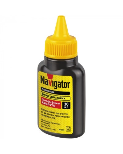 Флюс Navigator 93 747 NEM-Fl04-F30 (ортофосфорная кислота, 30мл) в Домодедово Аксессуары для кабель-канала Pintop.ru