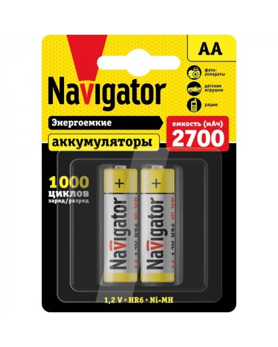 Аккумулятор Navigator 94 465 NHR-2700-HR6-BP2 в Домодедово Электротехническое оборудование Pintop.ru