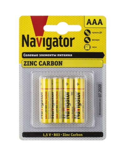 Элемент питания Navigator 94 767 NBT-NS-R03-BP4 в Домодедово Электротехническое оборудование Pintop.ru