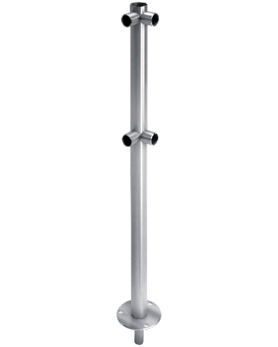 Стойка ограждения съемная L-образная Oxgard ВЗР 1996Р03 в Домодедово Ограждения Pintop.ru