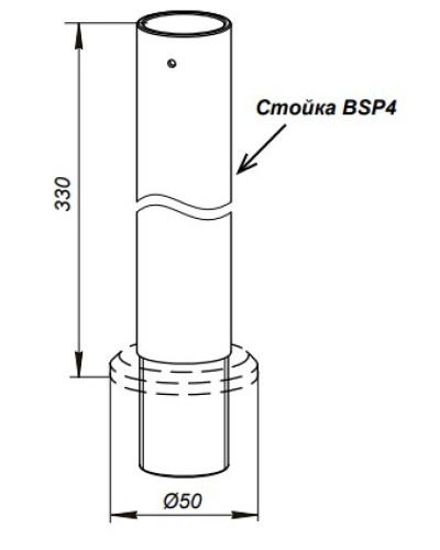 Стойка PERCo-BSP4 в Домодедово Дополнительное оборудование для СКУД Pintop.ru