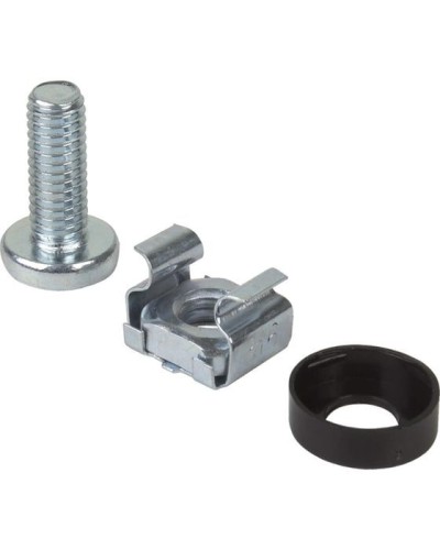 Комплект крепежа винт+шайба+гайка M6x16 REXANT (04-2686) в Домодедово Аксессуары для стоек и шкафов Pintop.ru