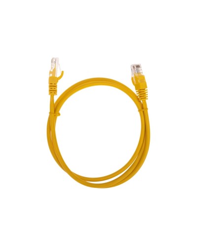 Патч-корд U/UTP, CAT 5e, RJ45-RJ45, 26AWG, LSZH, желтый, 1м REXANT 02-0105-1 в Домодедово Патчкорды (медные) Pintop.ru