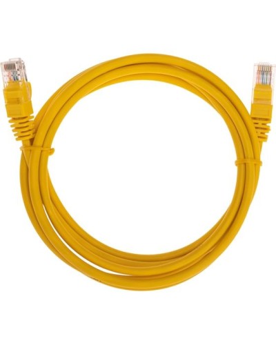 Патч-корд U/UTP, CAT 5e, RJ45-RJ45, 26AWG, LSZH, желтый, 2м REXANT 02-0105-2 в Домодедово Патчкорды (медные) Pintop.ru