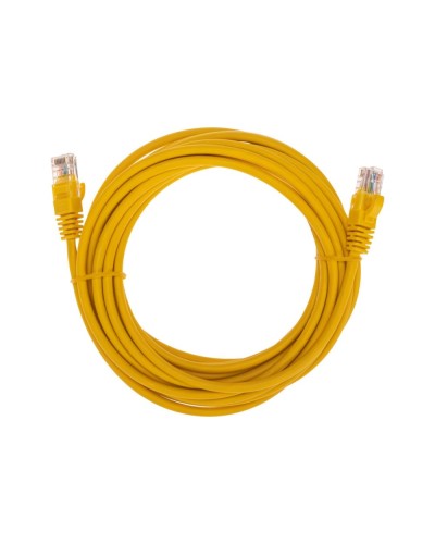 Патч-корд U/UTP, CAT 5e, RJ45-RJ45, 26AWG, LSZH, желтый, 5м REXANT 02-0105-5 в Домодедово Патчкорды (медные) Pintop.ru