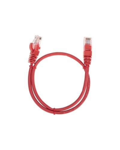 Патч-корд U/UTP, CAT 5e, RJ45-RJ45, 26AWG, LSZH, красный, 0,5м REXANT 02-0103-05 в Домодедово Патчкорды (медные) Pintop.ru