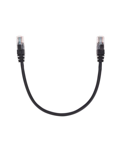Патч-корд U/UTP, CAT 5e, RJ45-RJ45, 26AWG, LSZH, черный, 0,3м REXANT 02-0102-03 в Домодедово Патчкорды (медные) Pintop.ru