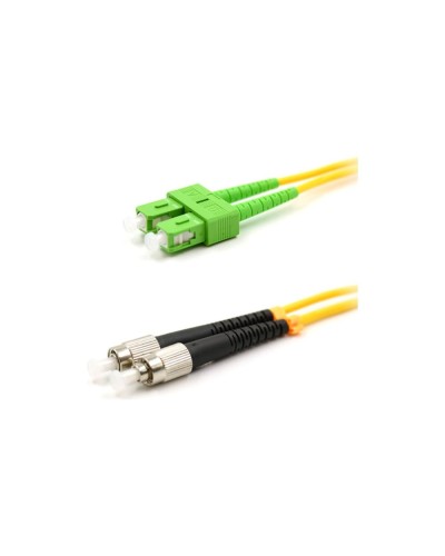 Патч-корд оптический переходной (SM), 9/125 (OS2), SC/APC-FC/UPC, (Duplex), PVC, 5м REXANT 50-2857-1 в Домодедово Патч-корды оптические Pintop.ru