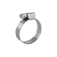 Хомут червячный 20-32/9-0,6мм, нержавеющая сталь W2, (50 шт/уп) REXANT 07-0720