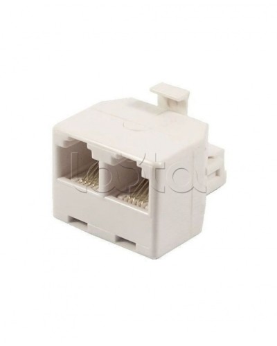 Двойник телефонный (штекер - 2 гнезда) 6P-4C (50шт/уп) REXANT 03-0031 в Домодедово Коннекторы Pintop.ru