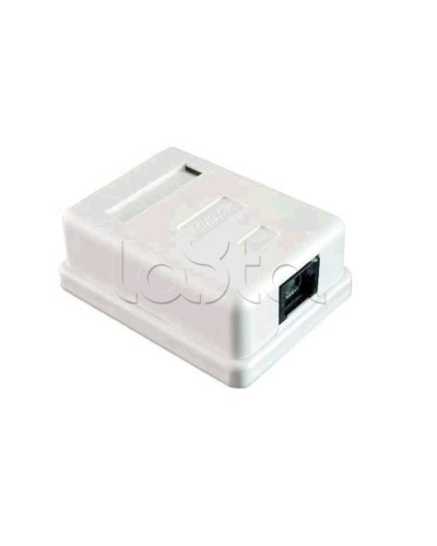 Розетка компьютерная 1xRJ-45 CAT5e экран (10шт/уп) REXANT 03-0122 в Домодедово Коннекторы Pintop.ru