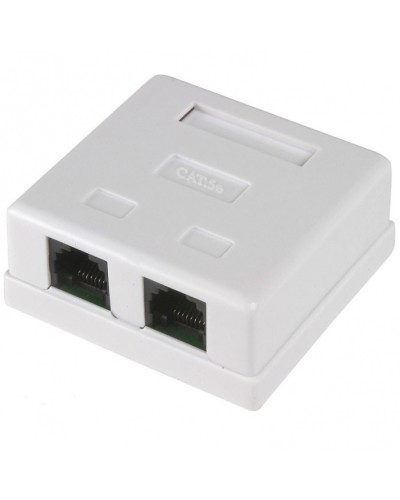Розетка RJ-45 UTP двухпортовая (25шт/уп) REXANT 03-0151 в Домодедово Проходные адаптеры RJ-45 и разветвители Pintop.ru