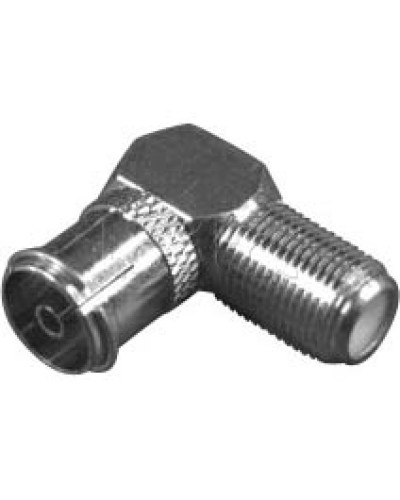 Переходник гнездо F - гнездо TV угловой (50шт/уп) REXANT 05-4312 в Домодедово Коннекторы Pintop.ru