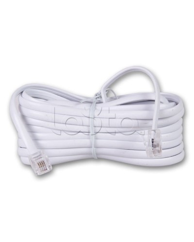 Удлинитель телефонный 7 м белый (10шт/уп) REXANT 18-3071 в Домодедово Патч-корды и пигтейлы Pintop.ru