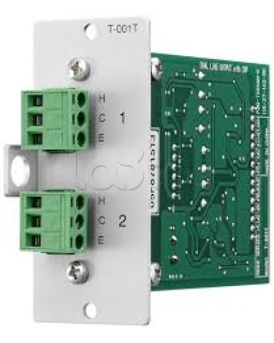 Модуль выходной 2-mic/line с DSP-процессором TOA T-001T в Домодедово Системы оповещения и трансляции TOA Pintop.ru