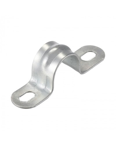 Скоба оцинк. с двумя отверстиями, для трубы D14мм(5шт) Экопласт (43614-5) - Скоба оцинкованная с двумя отверстиями, для трубы D14мм(5шт) Экопласт в Домодедово Держатели, клипсы, скобы Pintop.ru