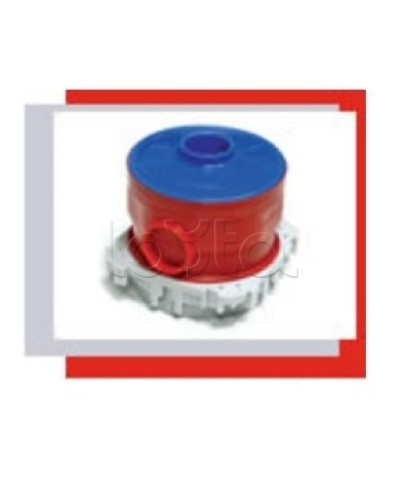 Крышка фланцевая для коробки под заливку в бетон (синий) Экопласт 44602 в Домодедово Аксессуары для кабель-канала Pintop.ru