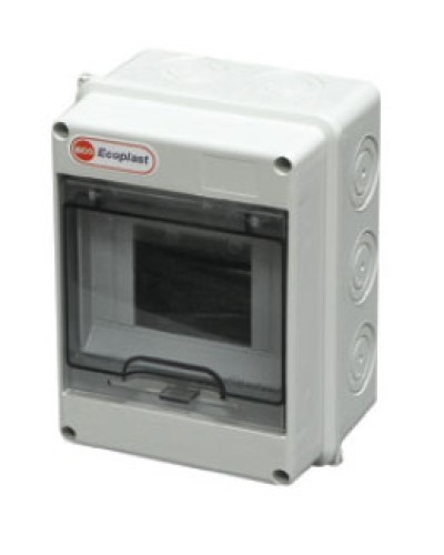 Шкаф настенный, 8-9 модулей, IP65 Экопласт 46408 в Домодедово Боксы для автоматов Pintop.ru