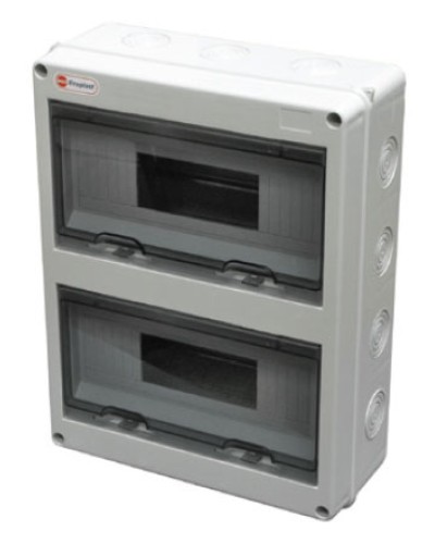 Шкаф настенный, 24 модулей, IP65 Экопласт 46424 в Домодедово Боксы для автоматов Pintop.ru