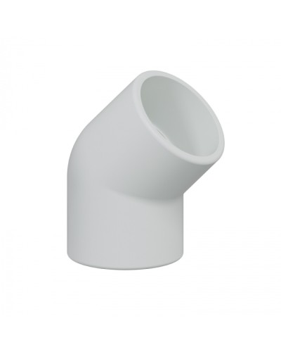 Поворот 45гр., дляаспирационной системы D25мм, АБС, цвет белый (10шт) Экопласт (49225-10W) в Домодедово Пожарные извещатели Pintop.ru
