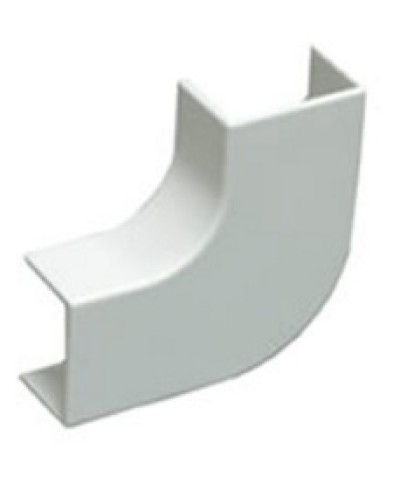 Угол плоский плавный стандарт TIA 20x10 мм Экопласт 72301R в Домодедово Аксессуары для кабель-канала Pintop.ru