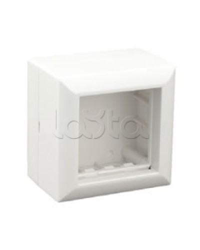 Коробка для открытой проводки на 1 пост 45х45 мм Экопласт 72914 в Домодедово Распределительные коробки Pintop.ru