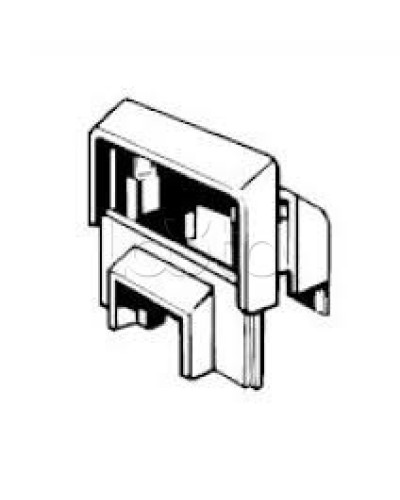 Переходник для коробки SMP, SM, SD к мини-каналу 20x12,5 Экопласт 72925 в Домодедово Аксессуары для кабель-канала Pintop.ru
