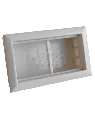 Коробка для открытой проводки на 2 поста 45х45 мм Экопласт 72944 в Домодедово Распределительные коробки Pintop.ru