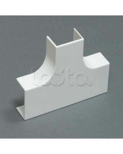 Тройник плавный стандарт TIA 60х40 мм Экопласт 76415R в Домодедово Аксессуары для кабель-канала Pintop.ru