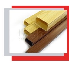 Миниканал 15x10 серия MEX с текстурой дерева (орех) Экопласт 77000N-2