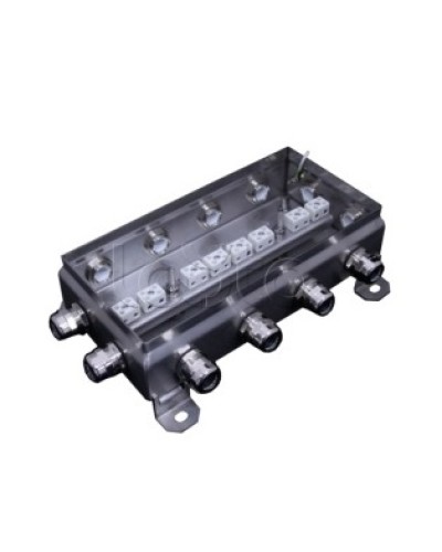 Коробка монтажная огнестойкая Гефест КМ-О (16к*6,0)-IP66 1224нерж, 12 вводов 123х240х60 в Домодедово Распределительные коробки Pintop.ru