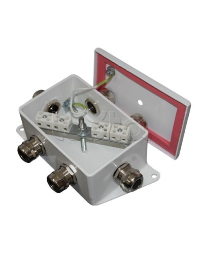 Коробка монтажная огнестойкая Гефест КМ-О (8к)-IP66-d, три ввода 120х80х68 в Домодедово Распределительные коробки Pintop.ru