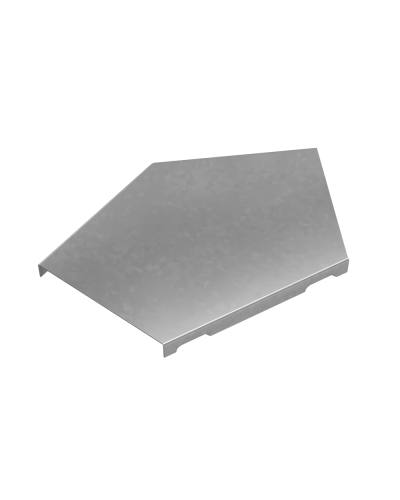 Крышка горизонтального угла 45 гр. 100 мм ПЛЮС HD85 КМ-профиль (KGLplus45-100 HD85) в Домодедово Аксессуары для лотков Pintop.ru