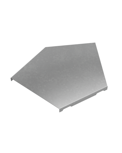 Крышка горизонтального угла 45 гр. 150 мм ПЛЮС HD КМ-Профиль (KGLplus45-150 HD) в Домодедово Аксессуары для лотков Pintop.ru