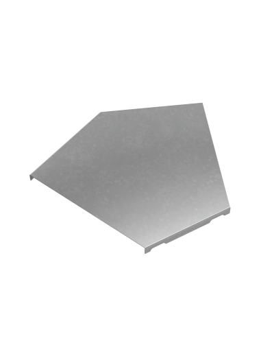 Крышка горизонтального угла 45 гр. 200 мм ПЛЮС HD КМ-Профиль (KGLplus45-200 HD) в Домодедово Аксессуары для лотков Pintop.ru