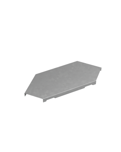 Крышка горизонтального угла 90 гр. 50 мм ПЛЮС INOX304 КМ-Профиль (KGLplus90-50 INOX304) в Домодедово Аксессуары для лотков Pintop.ru