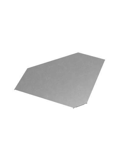 Крышка горизонтального угла 90 гр. 600 мм ПЛЮС КМ-Профиль (KGLplus90-600) в Домодедово Аксессуары для лотков Pintop.ru