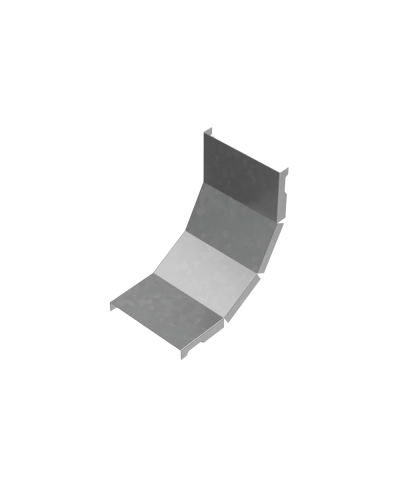 Крышка внутреннего вертикального угла 90 гр. 100 мм ПЛЮС INOX304 КМ-Профиль (KNLplus90-100 INOX304) в Домодедово Аксессуары для лотков Pintop.ru