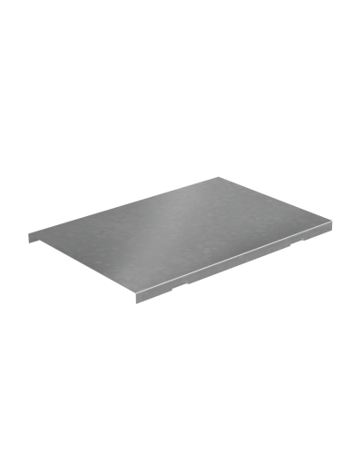 Крышка угла вертикального внешнего 200 мм с разворотом трассы на 90 гр. ПЛЮС INOX304 КМ-Профиль (KVLPDplus90-200 INOX304) в Домодедово Аксессуары для лотков Pintop.ru