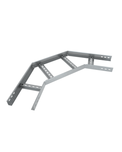 Угол лестничный горизонтальный 90 гр. 50х400х1,2 мм КМ-Профиль (LGL90-50-400-1.2) в Домодедово Аксессуары для лотков Pintop.ru