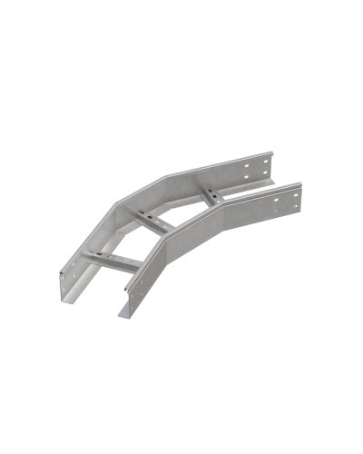 Угол лестничный горизонтальный 45 гр. 100х100х2,0 мм N КМ-профиль (LGL45-100-100-2.0 N) в Домодедово Аксессуары для лотков Pintop.ru