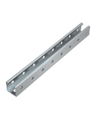 Страт-профиль 41х41 L2300 мм s:1,5 (тройная перфорация) HD85 КМ-профиль (STP41-41-2300 3P HD85) в Домодедово Аксессуары для лотков Pintop.ru