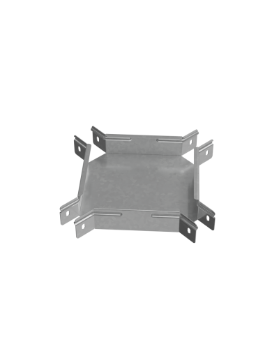 Х-разветвитель 50х50 мм ПЛЮС INOX304 КМ-Профиль (XDplus50-50 INOX304) в Домодедово Аксессуары для лотков Pintop.ru